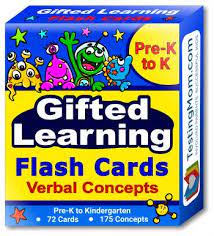 testingmom com gifted learning flash cards verbal concepts and voary for pre k kindergarten educational practice for cogat test olsat