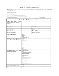 Rental Application Form Melo In Tandem Co Renters Free Printable