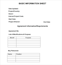 Printable Employee Information Forms Personnel Sheets Contact Form