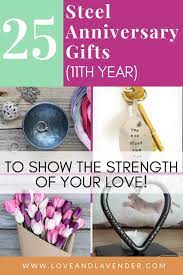 25 steel anniversary gifts 11th year