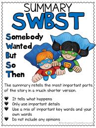 Swbst Strategy Summary Super Hero Freebie Teacher Karma