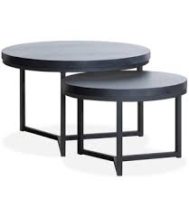Coffee Table Braun Set Of 2 Tables