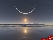 نتیجه تصویری برای مشاهده ماه در قطب شمال