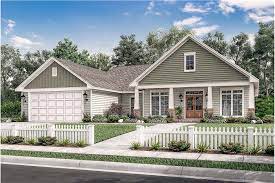 craftsman ranch house plan with 3