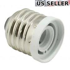Light Bulb Socket Adapter Medium Base E26 To Candelabra E12 Screw Reducer 845832018485 Ebay
