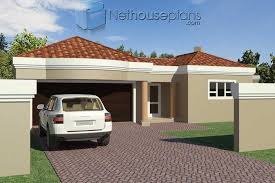 3 Bedroom House Plan With Garages