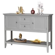 Costway Gray Sideboard Buffet Table