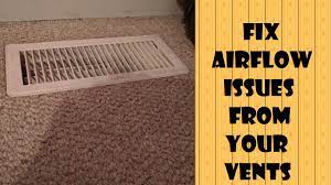 fix airflow from your vents you