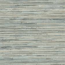 Blue Grey Faux Grasscloth Wallpaper