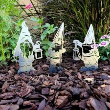 Small Fairy Garden Gnome Stakes Set Of