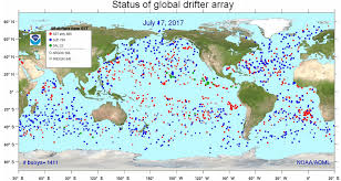 global drifter array map