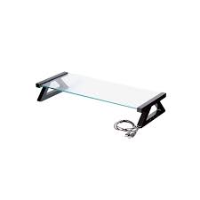 Esselte Monitor Stand Glass With 3 X