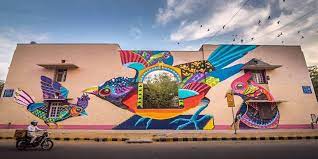 wall arts depicts at lodhi art district