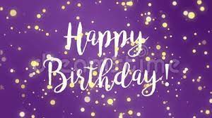 Download our lovely, colourful and beautiful animated birthday animations with greetings for loved ones, relatives, friends and collegues. Purple Happy Birthday Greeting Card Stock Video Video Of Cute Commercial 142468583