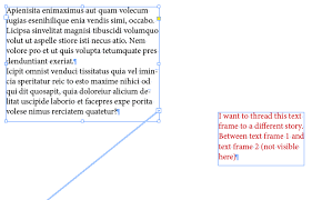 link two existing text frames together