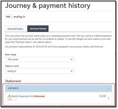 journey history and queries oyster