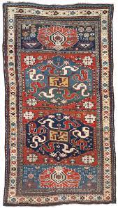 antique karabagh caucasian rug