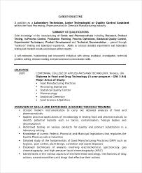 The purpose of a lab technician cv and lab technician resume is different. Lab Technician Resume Template 11 Free Word Pdf Document Downloads Free Premium Templates