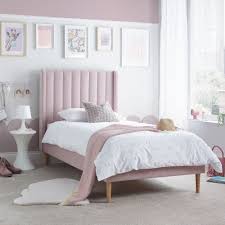 Marlow Pink Velvet Kids Bed Happy Beds