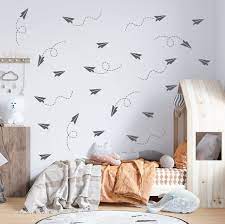 Paper Airplane Wall Decal Travel Decal
