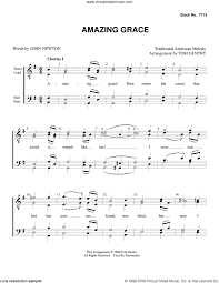 Newton - Amazing Grace (arr. Tom Gentry) sheet music for choir (TTBB:  tenor, bass)