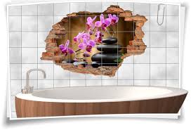 Orchideen faszinieren, aber sie polarisieren auch. Fliesenaufkleber Fliesenbild Wanddurchbruch Wellness Orchidee Steine Meditation Ebay