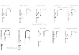 grohe kitchen faucets dwg free cad