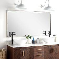 Bathroom wall and vanity mirrors can also provide a distinct element of style and help set the tone for the rest of the room's decor. Alterra Rectangular Decorative Vanity Mirror Bathroom Mirrors Bath Accents
