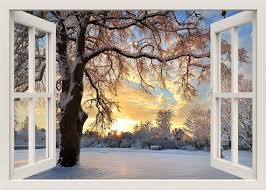 Winter Wall Decal 3d Window Wall Decal