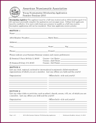Sample Membership Application Form Template