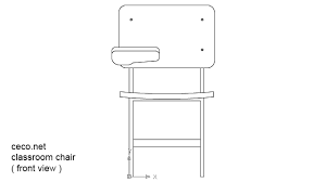 autocad drawing clroom chair in