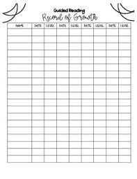 Student Reading Growth Chart Worksheets Teaching Resources