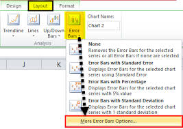 Click the + button on the right side of the chart, click the arrow next to error bars and then click more options. How To Add Error Bars In Excel Step By Step With An Example