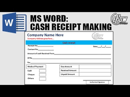 how to create a receipts in word you