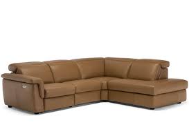 c107 tan leather corner sofa