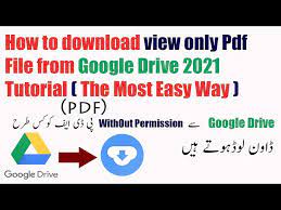 only pdf file from google drive