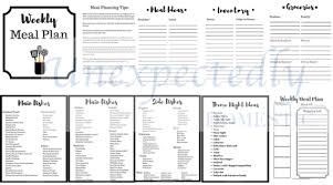 Free Weekly Meal Planning Printables How To Create Your Own Meal