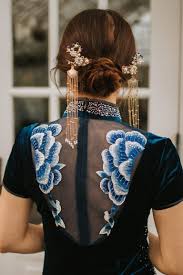 If your locks are super long, flaunt your bronde hair with some chunky curls. Traditional Chinese Hairpin Pearl Hair Piece Wedding Accessories East Meets Dress