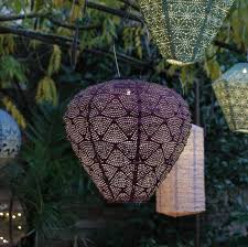 purple moroccan solar lantern lesser
