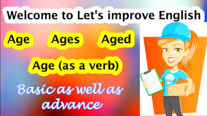 how to use age ages aged and