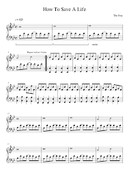 How to save a life tiktok compilation. The Fray How To Save A Life Piano Accompaniment Sheet Music For Piano Solo Musescore Com
