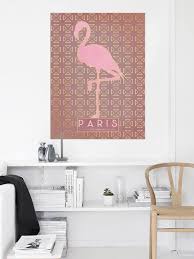 1pc Wild Animal Canvas Print Flamingo