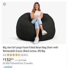 big joe fuf large foam bean bag chair