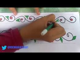 Contoh hiasan pinggir kaligrafi yang mudah wallpaper hd 2019. Cara Membuat Hiasan Kaligrafi Untuk Anak Anak Youtube