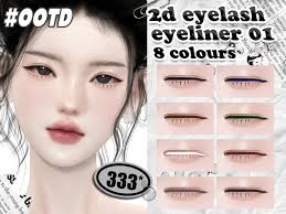 333 2d eyelash eyeliner 01