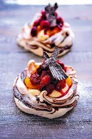 Individual desserts are adorable, fun to eat, and make dinner party guests feel extra special during the last course of the meal. 16 Awesome Christmas Day Dessert Recipes Desserts Dessert Recipes Pavlova Recipe