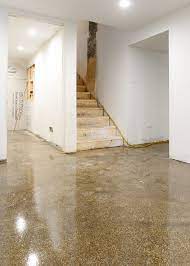 polished concrete floors in the two