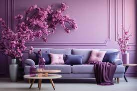 Modern Living Room Purple Images