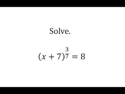 Equation With A Rational Exponent