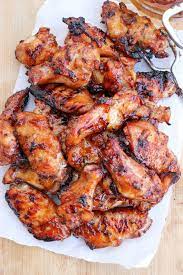 Teriyaki Barbecue Chicken Wings gambar png